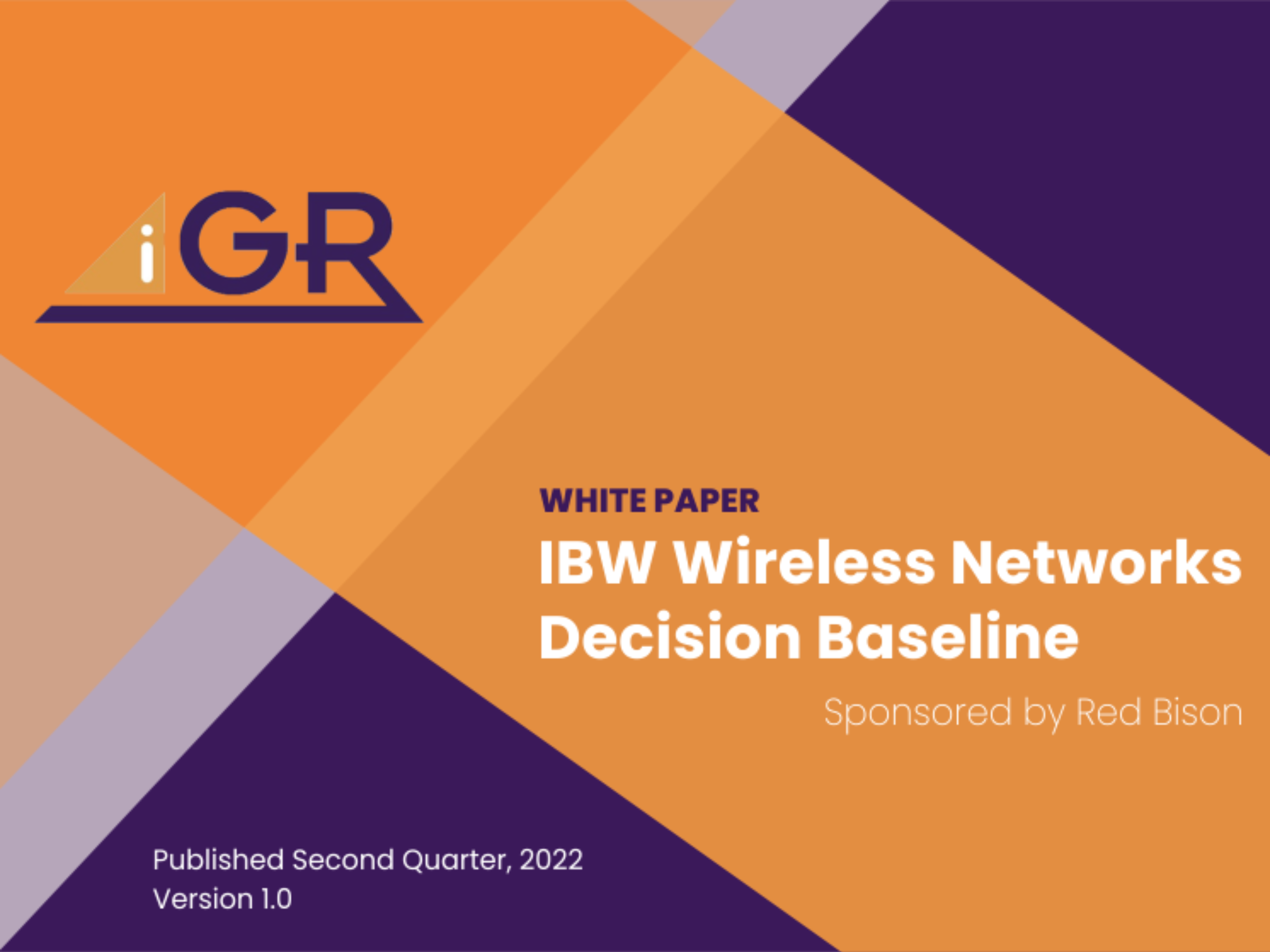 Text: 'Whitepaper IBW Wireless Networks Decision Baseline'